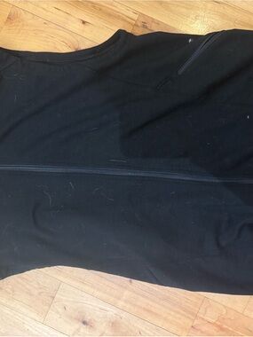 ibex Black merino wool vest